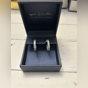 Gia Fiorella Sterling Silver Hoop Earrings